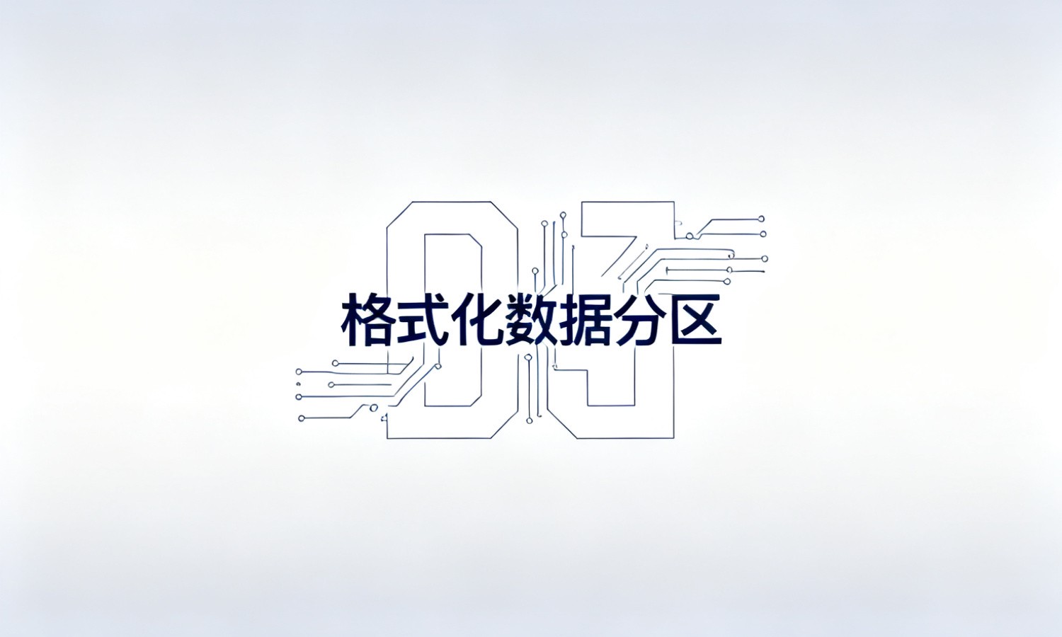 格式化数据分区